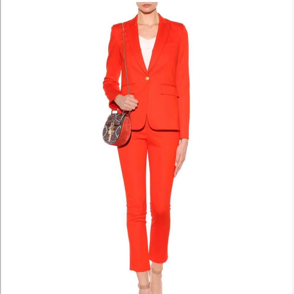 VERONICA BEARD CALLA LILIES CROPPED PANTS